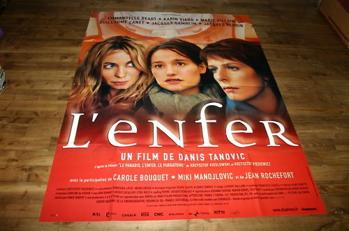 Affiche De Cinéma L'ENFER / KARIN VIARD / 120x160