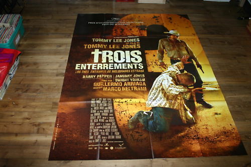 Affiche De Cinéma TROIS ENTERREMENTS / 120x160