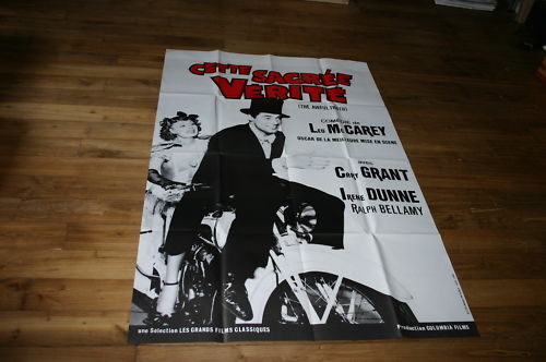 Affiche De Cinéma CETTE SACREE VERITE / CARY GRANT