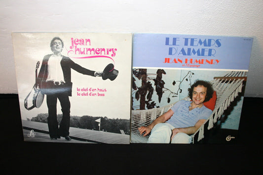 JEAN HUMENRY   LOT DE 2 LP 33T 12"