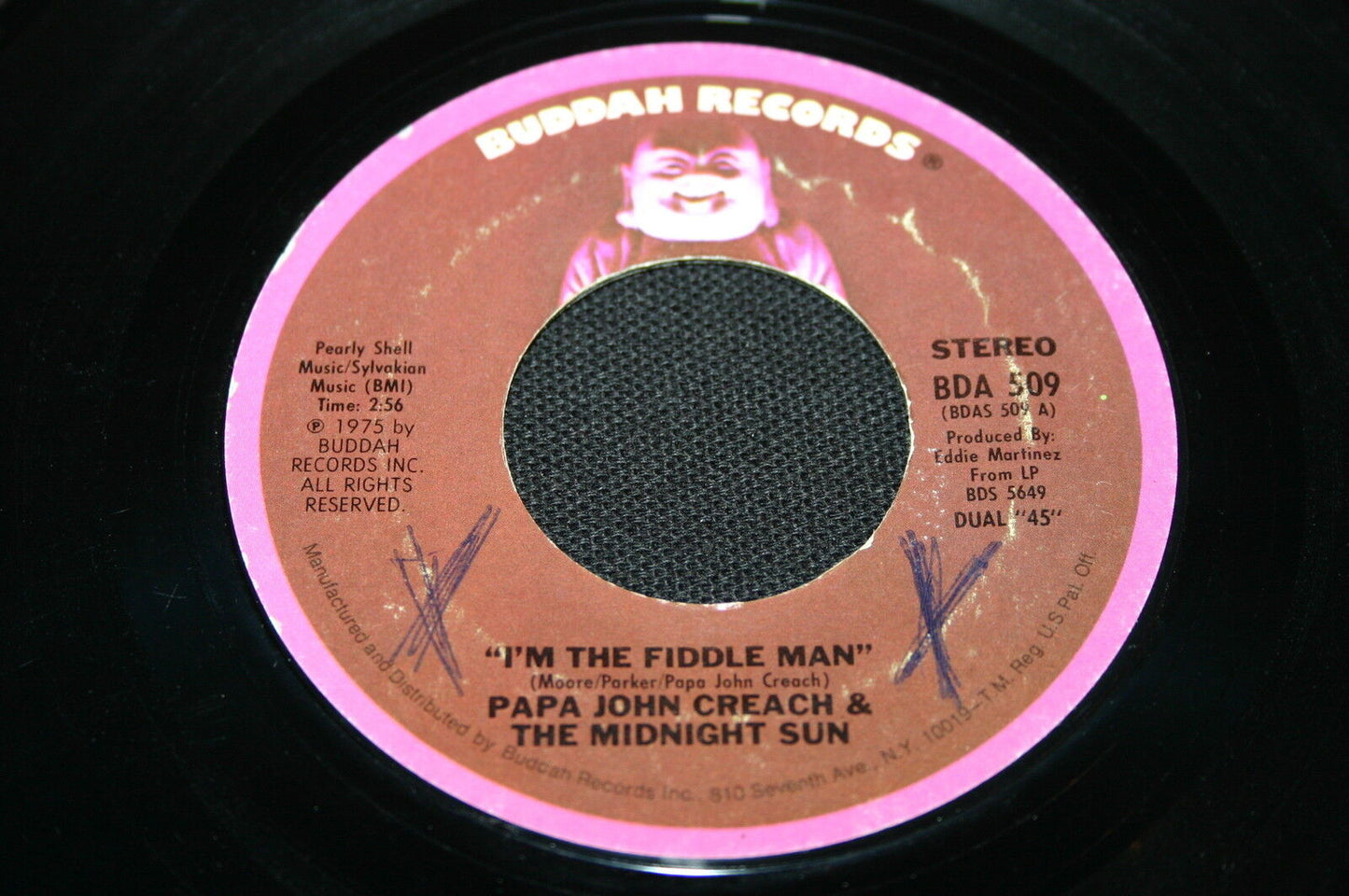 PAPA JOHN CREACH & THE MIDNIGHT SUN SP 45T 7" I'M THE FIDDLE MAN 1975
