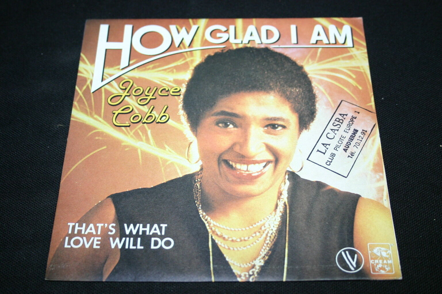JOYCE COBB SP 45T 7" HOW GLAD I AM 1980