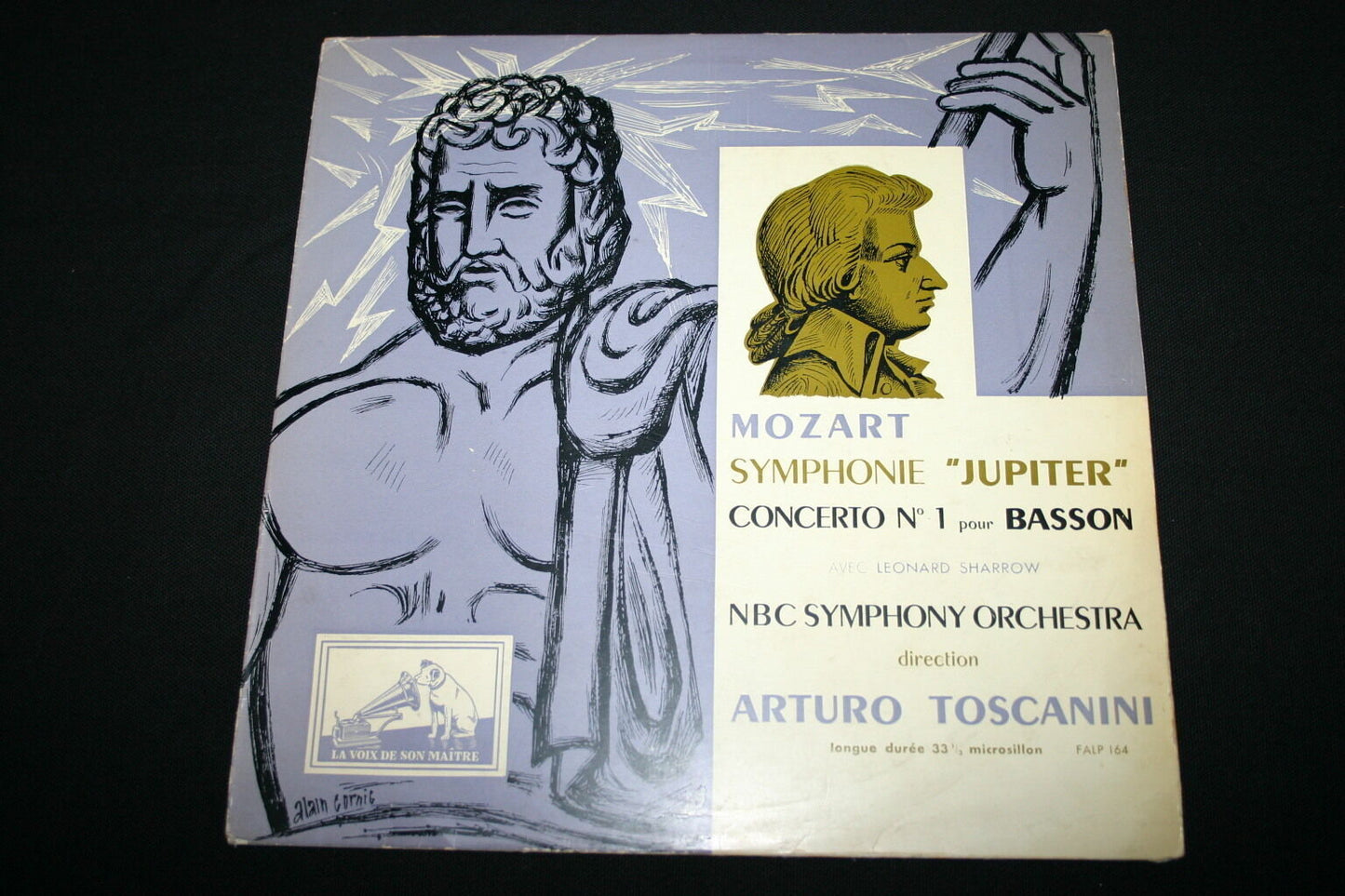 MOZART / ARTURO TOSCANINI / LEONARD SHARROW LP 33T 12" JUPITER SYMPHONY