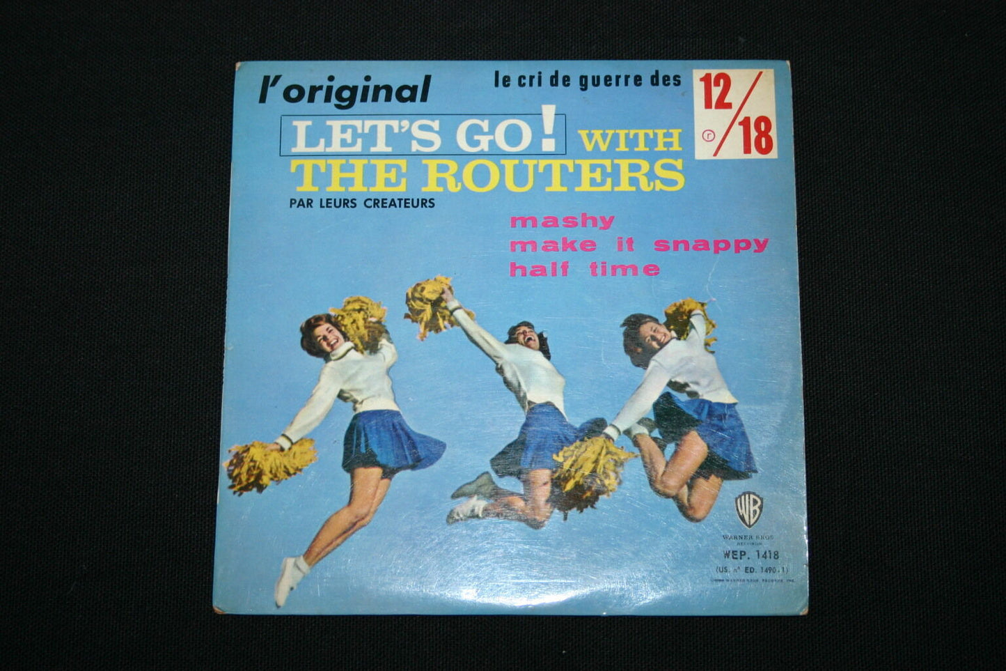 THE ROUTERS EP 45T 7" LET'S GO WITH THE ROUTERS 1962