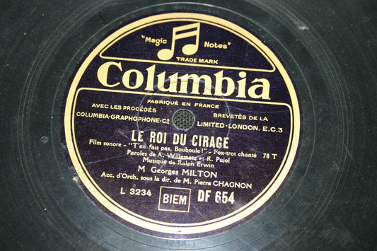 GEORGES MILTON   78T   LE ROI DU CIRAGE