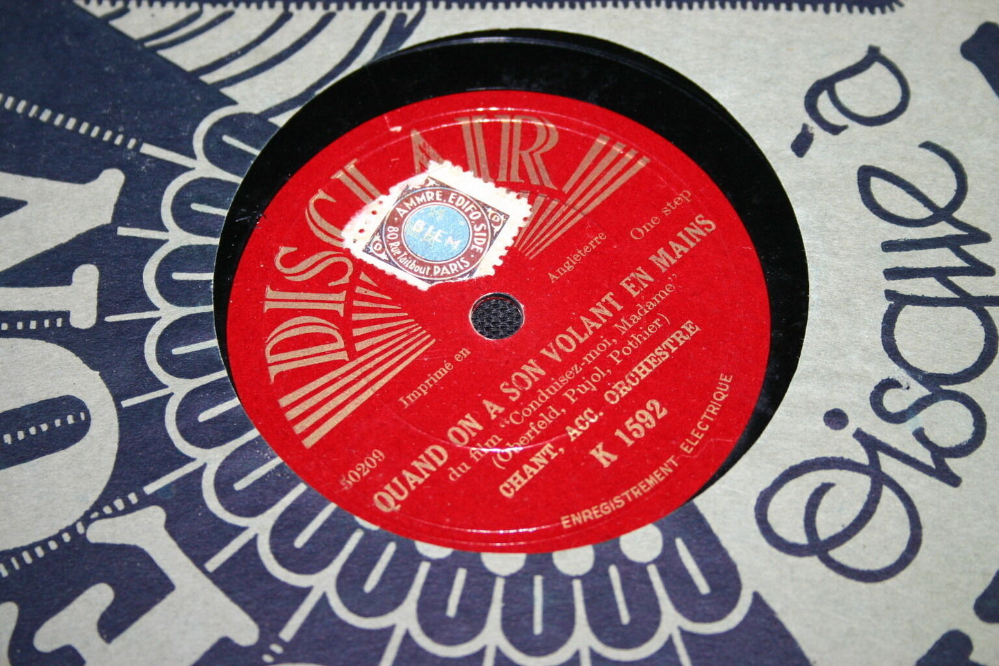MOVIE "DRIVE ME, MADAME" 78rpm