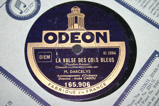 DARCELYS   78T   LA VALSE DES COLS BLEUS