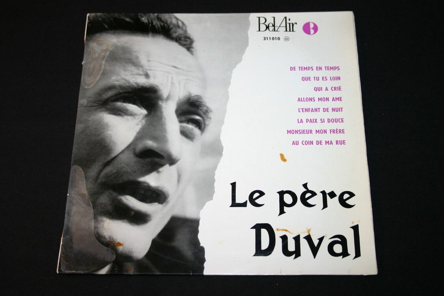 LE PERE DUVAL INTERPRETE SES CHANSONS LP 33T 25CM DE TEMPS EN TEMPS