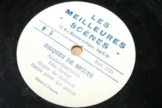DISQUE DE BRUITS   78T   BRUITAGE
