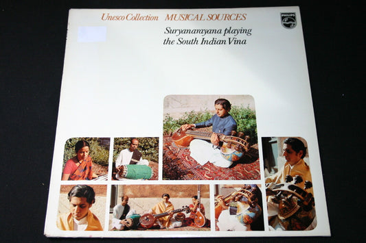 SURYANARAYANA PLAYING THE SOUTH INDIAN VINA   LP 33T 12"  RARE UNESCO COLLECTION