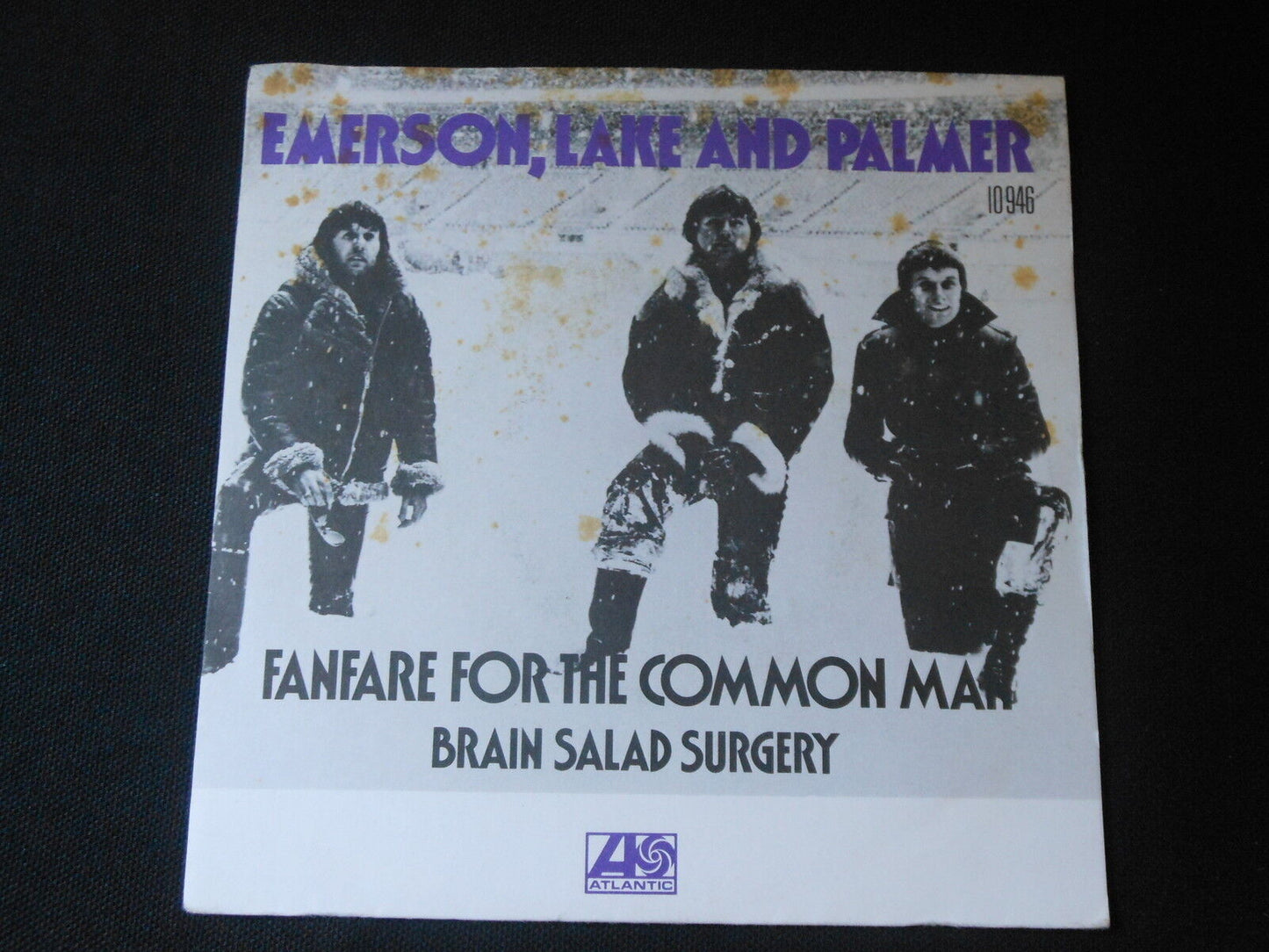 EMERSON LAKE AND PALMER SP 45T 7" FANFARE FOR THE COMMON MAN 1977