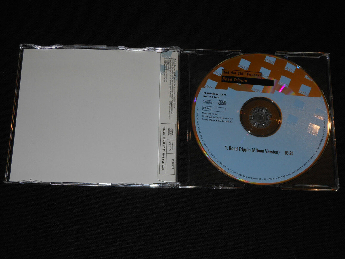 RED HOT CHILI PEPPERS RARE CD SINGLE PROMO ROAD TRIPPIN 1999