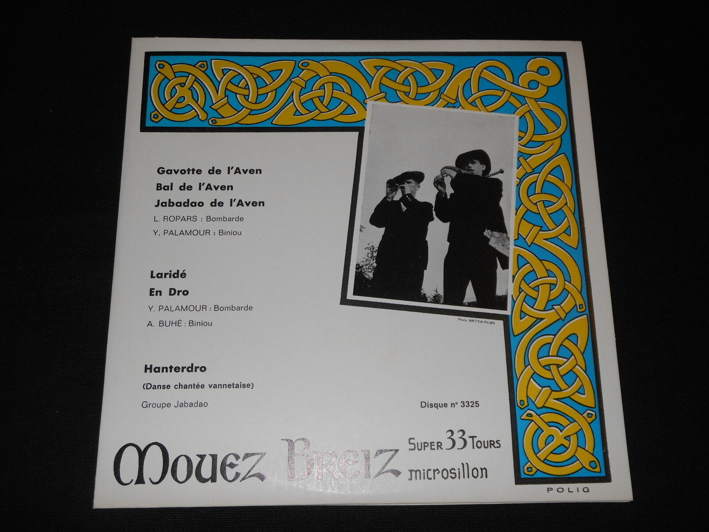 GAVOTTE DE L'AVEN LP 33T 10" MOUEZ BREIZ 3325 ETAT NEUF