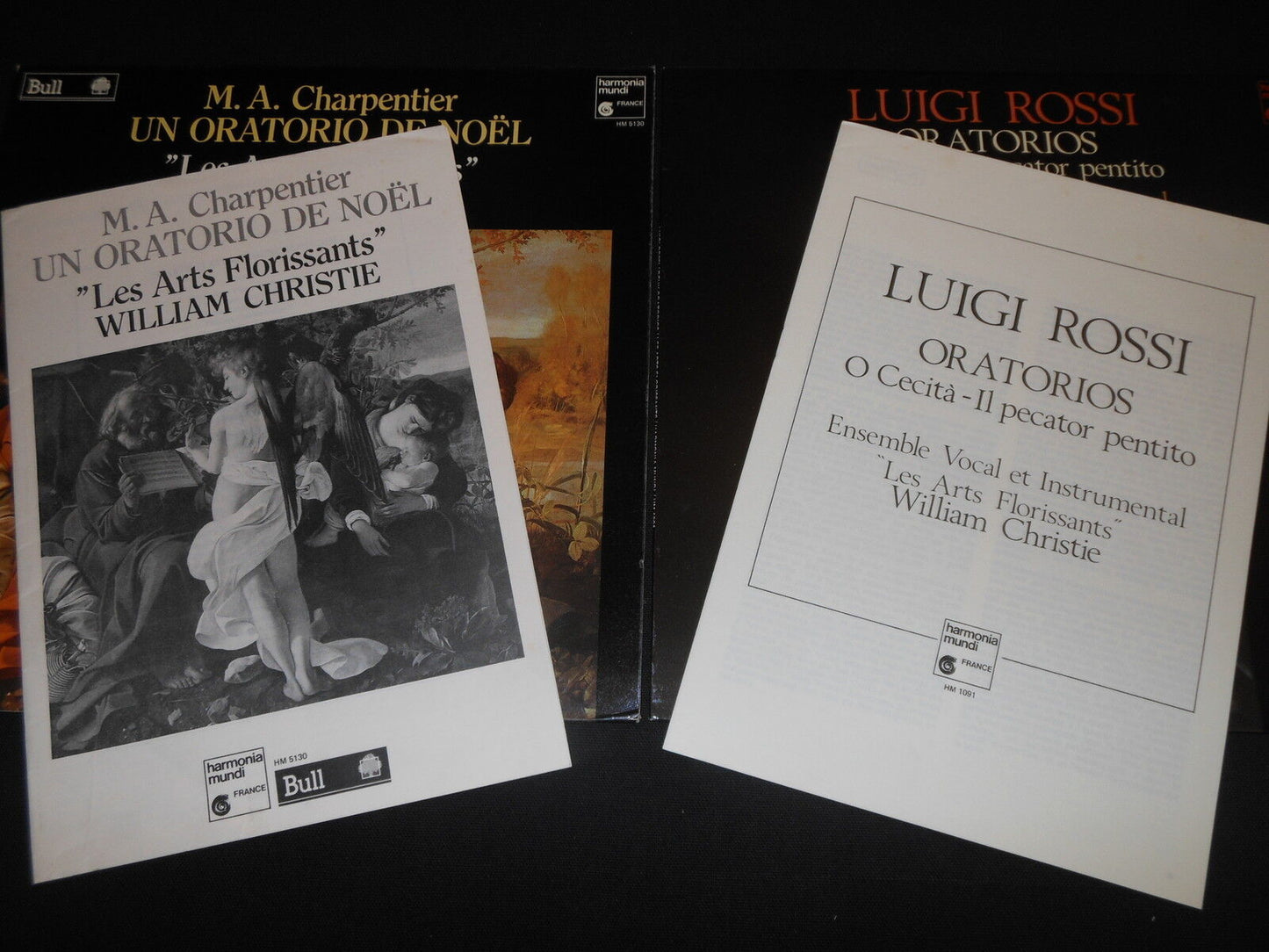 WILLIAM CHRISTIE / CHARPENTIER / LUIGI ROSSI LOT DE 2 LP 33T 12"