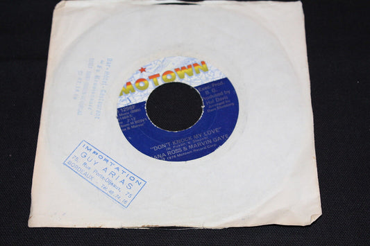 DIANA ROSS & MARVIN GAYE   SP 45T 7"   DON'T KNOCK MY LOVE   1974