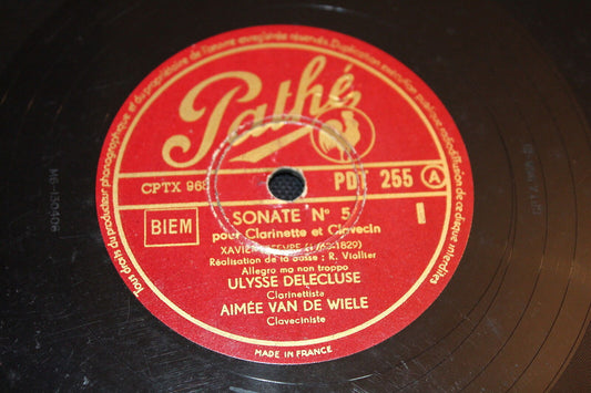 AIMEE VAN DE WIELE / ULYSSE DELECLUSE   78T   PATHE PDT 255