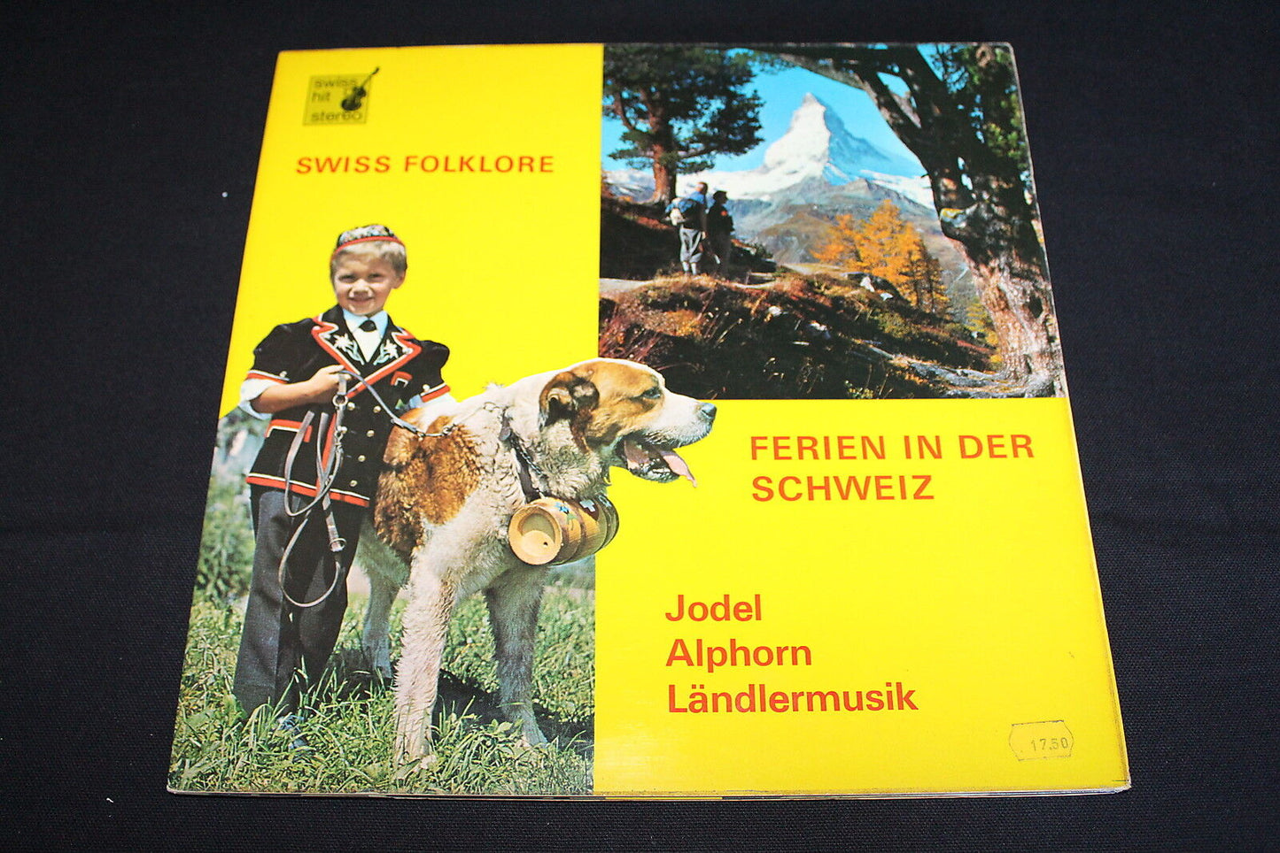 SWISS FOLKLORE FERIEN IN DER SCHWEIZ LP 33T 12" SWISS HIT 537