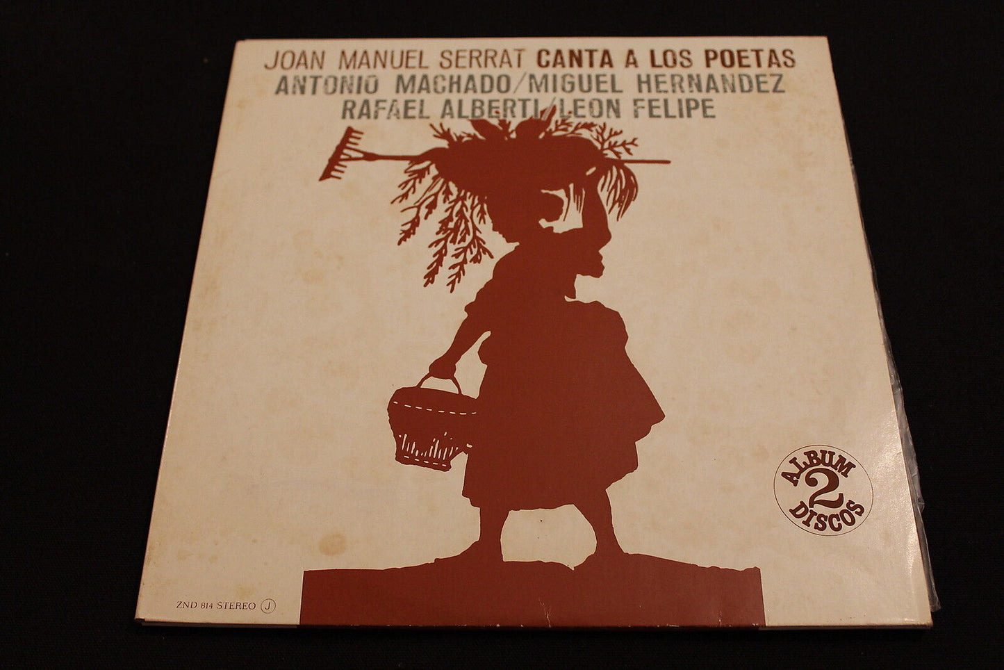 JOAN MANUEL SERRAT CANTA A LOS POETAS 2 x LP 33T 12" SPAIN ZAFIRO