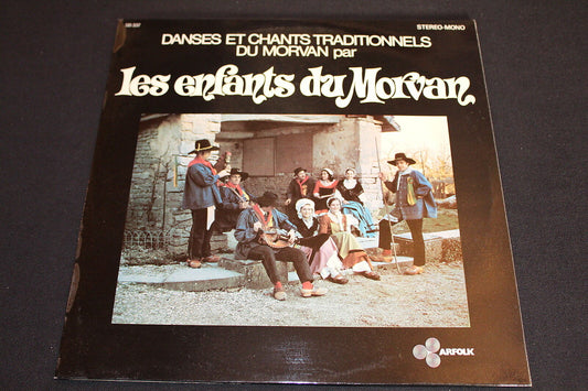 DANSES CHANTS TRADITIONNELS   LES ENFANTS DU MORVAN   LP 33T 12"   ARFOLK SB 337