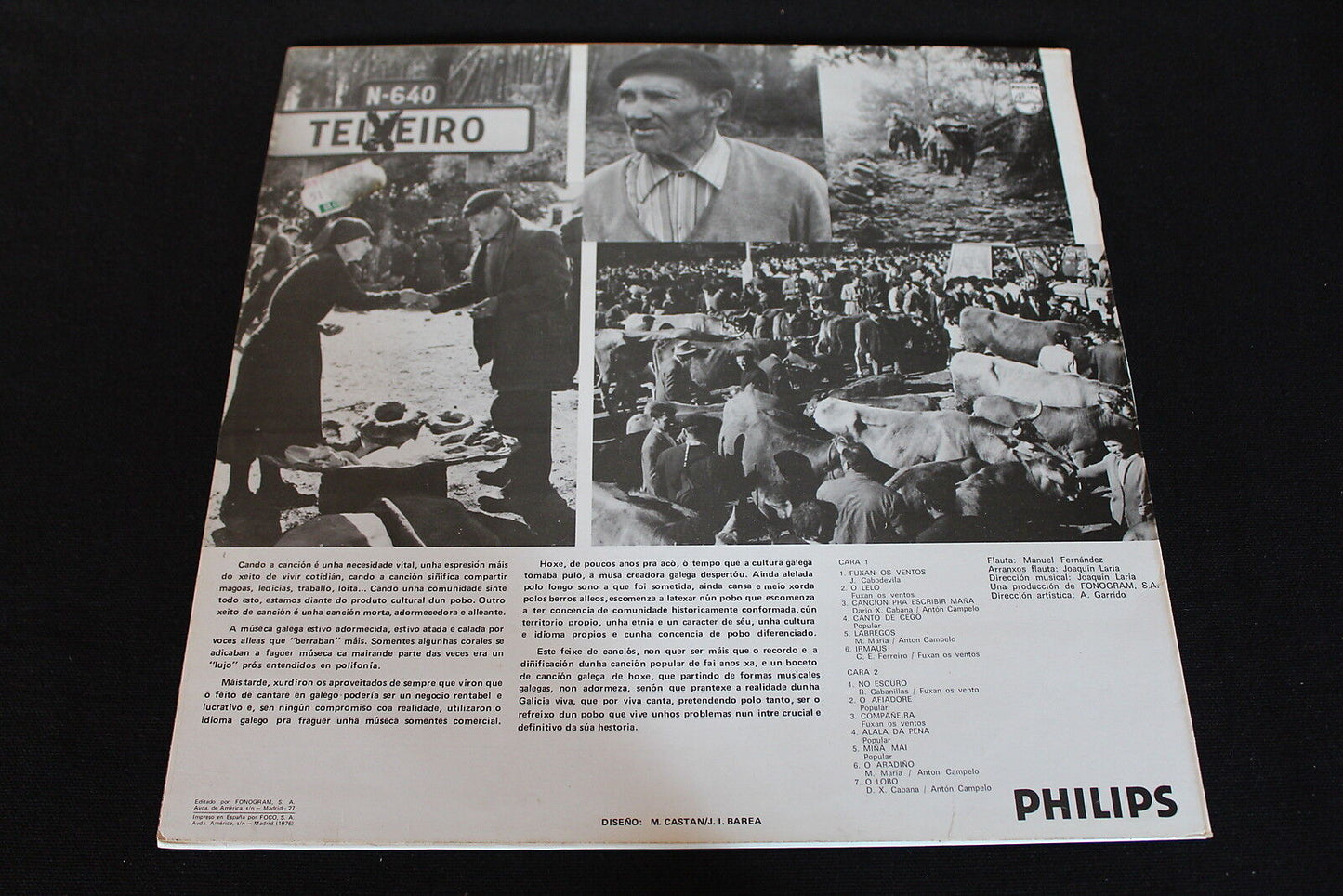 FUXAN OS VENTOS LP 33T 12" SPAIN PHILIPS 6328209 1976