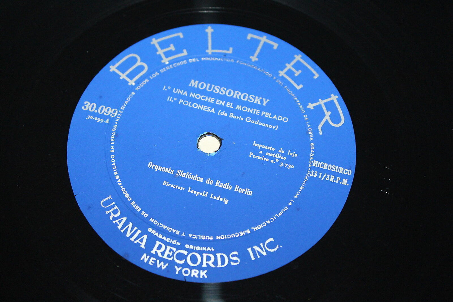MOUSSORGSKY / KORSAKOV MUSICA RUSA LP 33T BELTER 30099 SPAIN