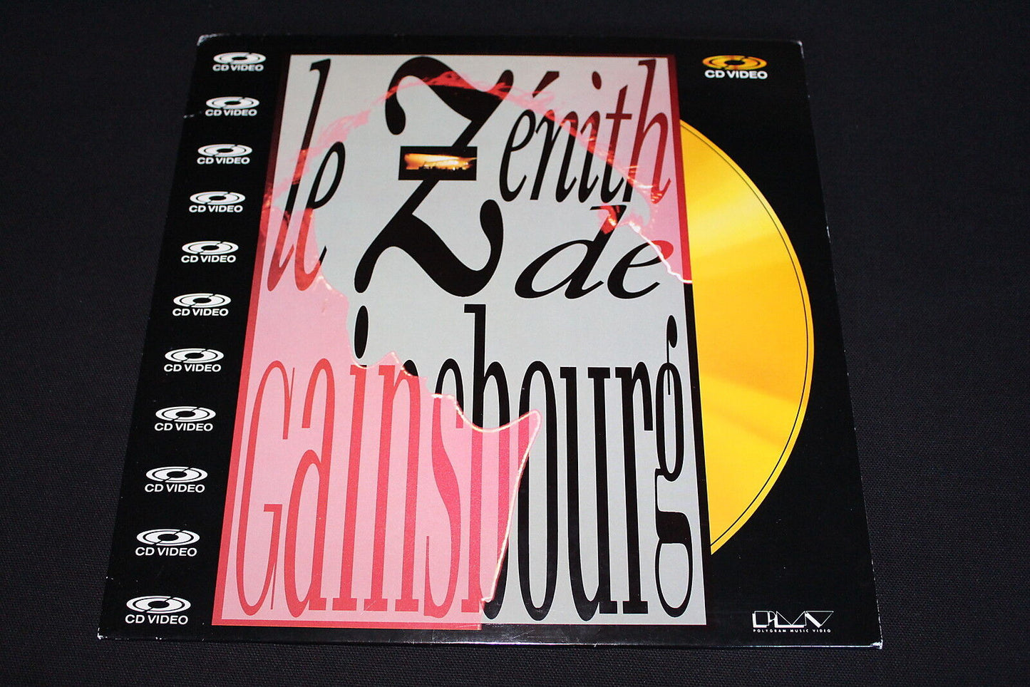 LE ZENITH DE GAINSBOURG CD VIDEO 1989