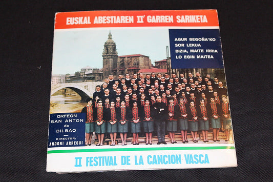 SEGUNDO FESTIVAL DE LA CANCION VASCA   1966   2 x SP 45T 7"