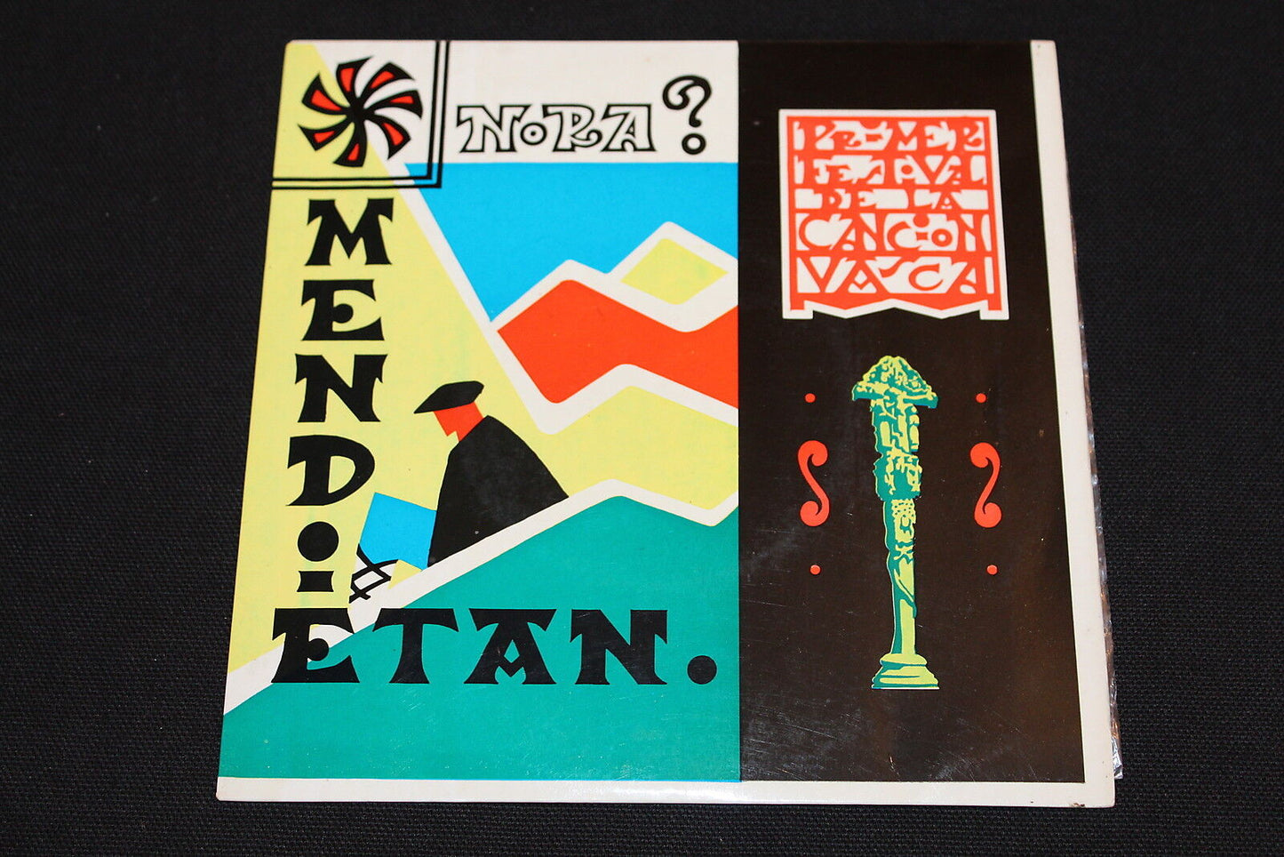 PRIMER FESTIVAL DE LA CANCION VASCA MENDIETAN / NORA 1964 BILBAO EP 33T 7"