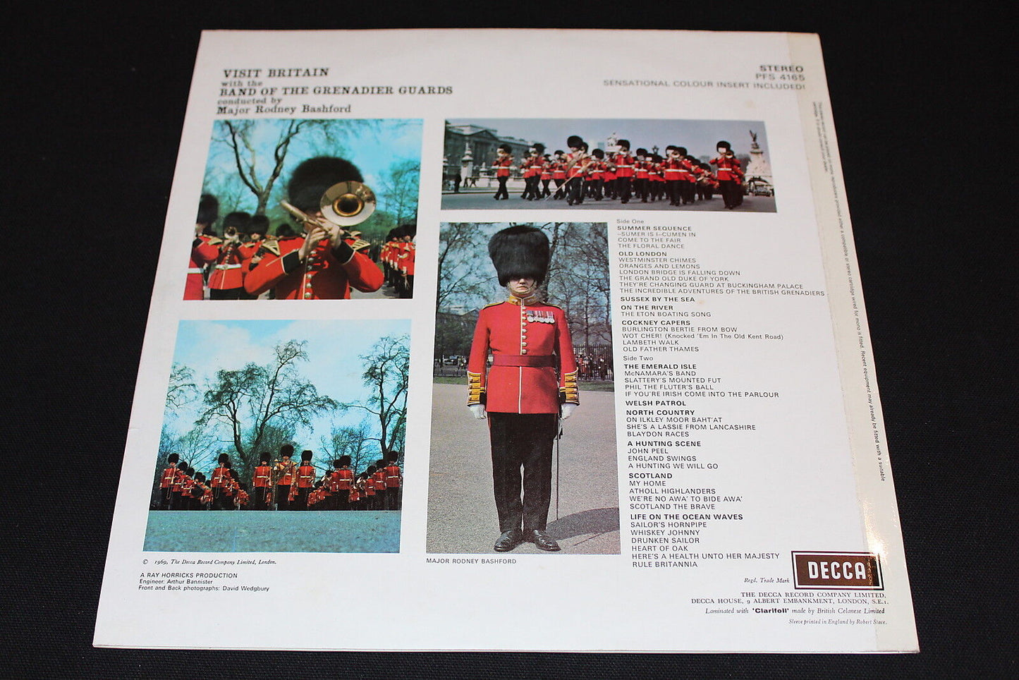 BAND OF THE GRENADIER GUARDS MAJOR RODNEY BASHFORD UK DECCA 1969 LP 33T 12"