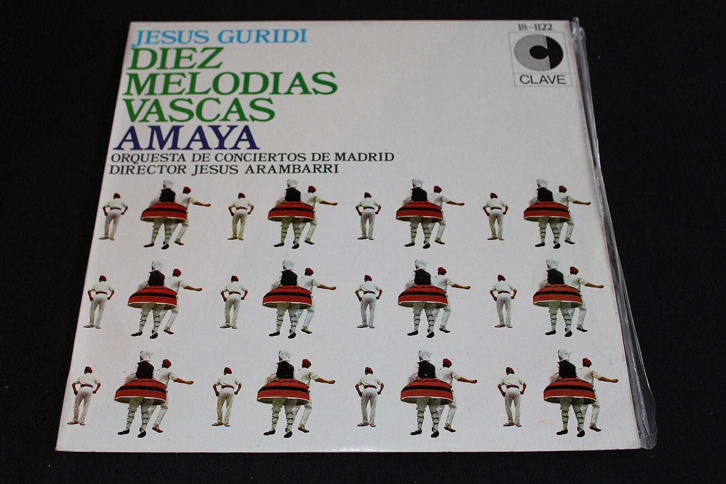 JESUS GURIDI DIEZ MELODIAS VASCAS 1969 CLAVE 18-1122 SPAIN LP 33T 12"