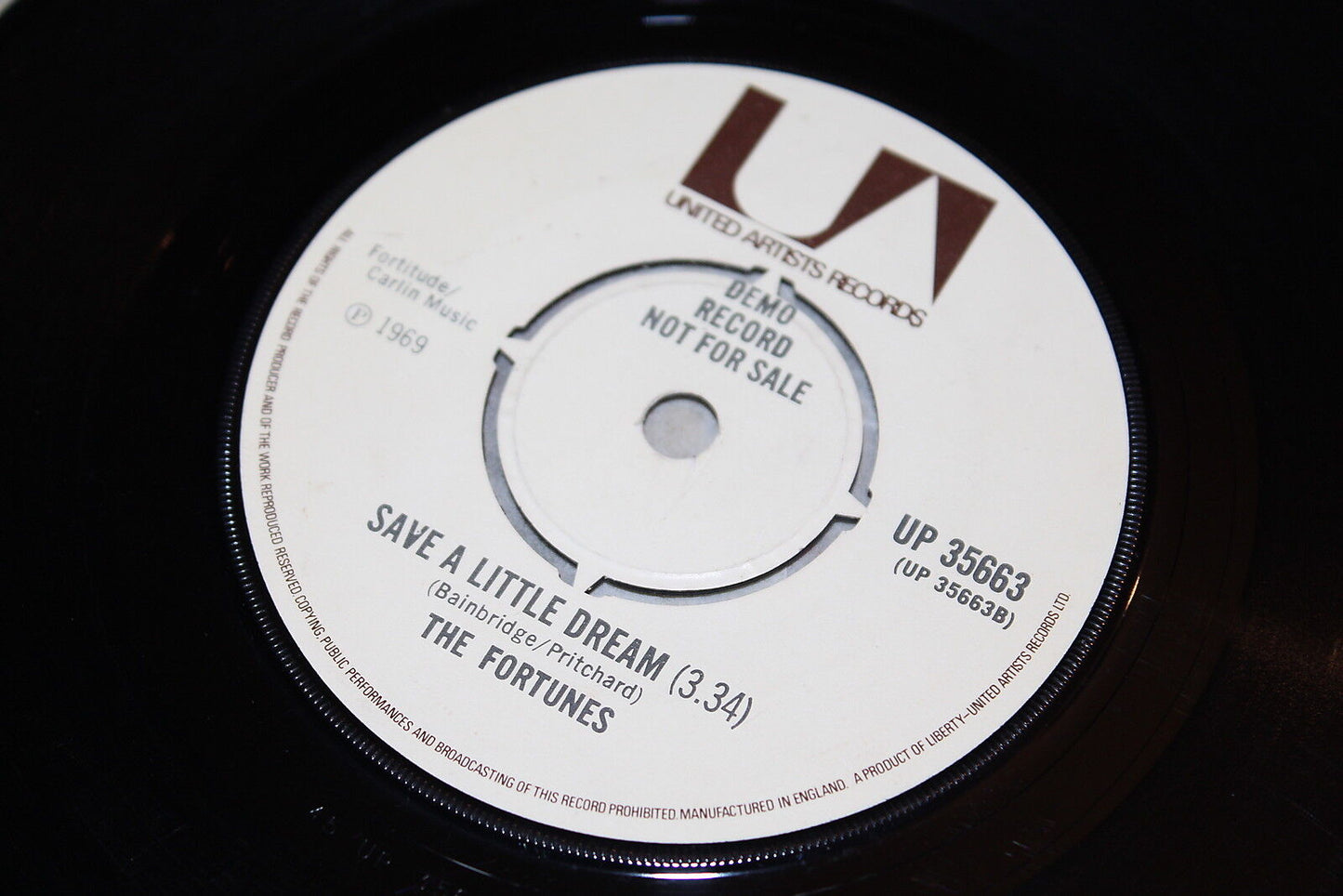 THE FORTUNES SP 45T 7" SEASONS IN THE SUN 1968 DEMO UP 35663