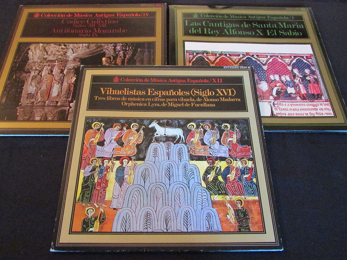 COLECCION DE MUSICA ANTIGUA ESPANOLA LOT 3 x LP 33T 12"