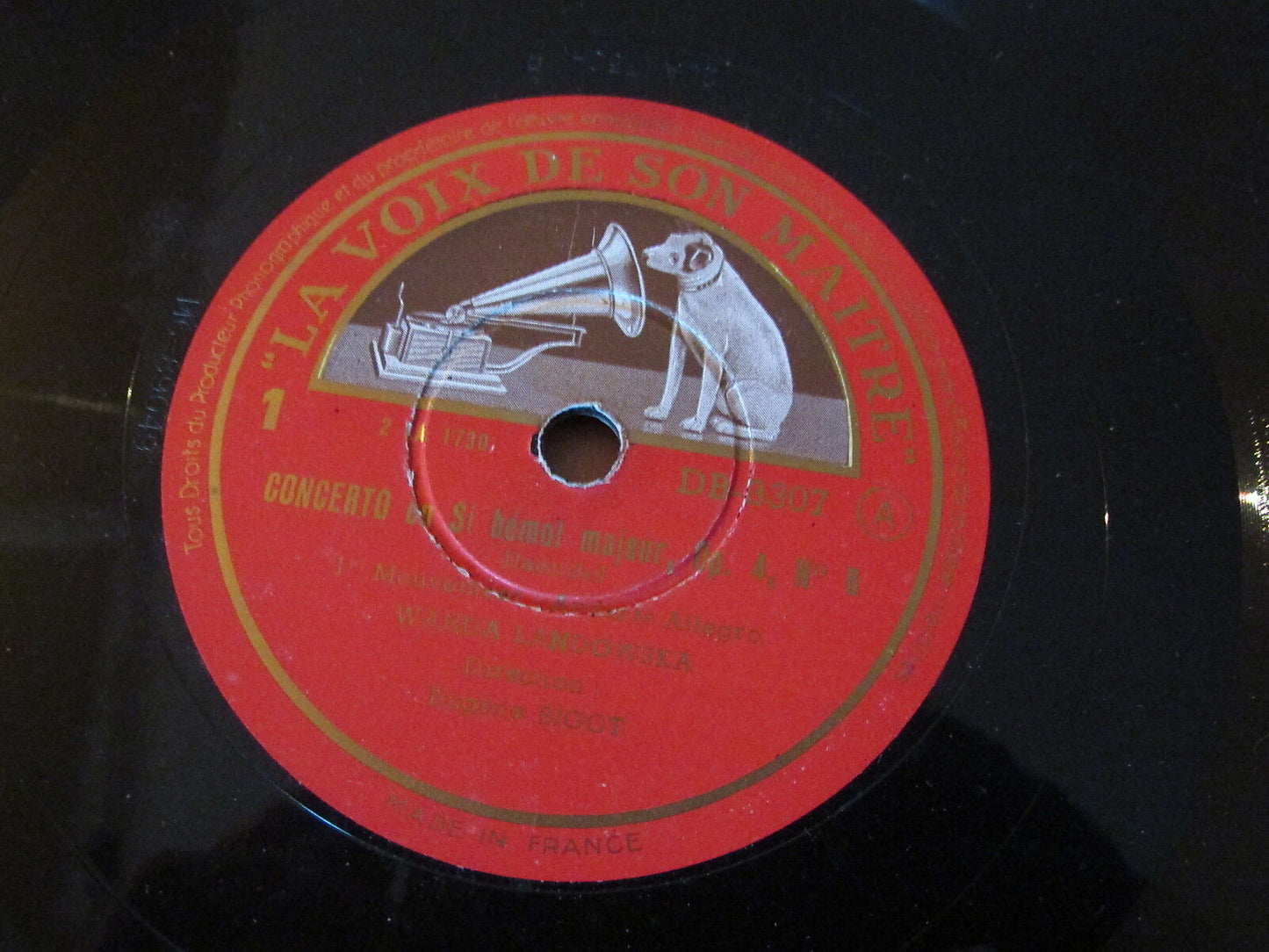 WANDA LANDOWSKA HANDELF HER MASTER'S VOICE LOT 2 x 78T