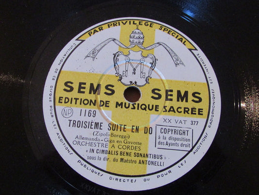 SEMS 1175 / SEMS 1169   EDITION DE MUSIQUE SACREE   LOT 2 x 78T