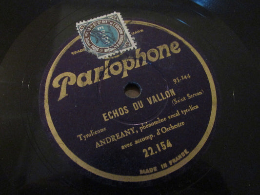 ANDREANY   TYROL   PARLOPHONE 22154   78T RPM
