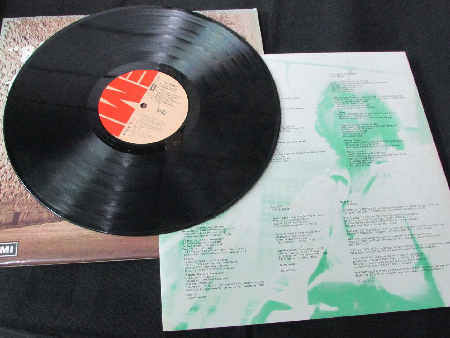 CATHAL DUNNE BAD BOY LP 33T 12" RARE 1977 IRELAND EMI LEAF 7015