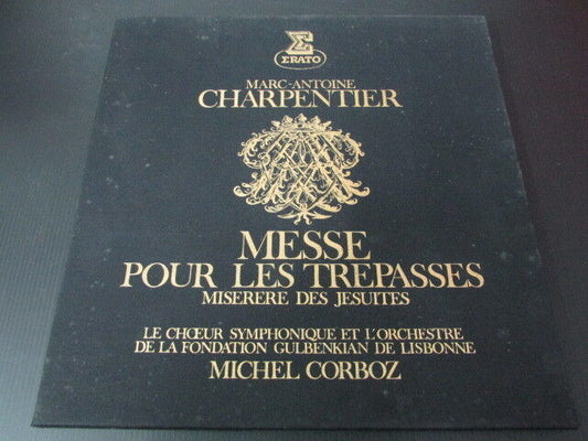 CHARPENTIER   MESSE POUR LES TREPASSES   MICHEL CORBOZ   ERATO   LP 33T 12"