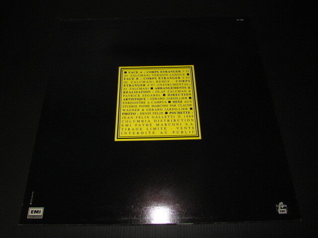 VALERIE SHIMRA MAXI 45T 12" CORPS ETRANGER PROMO 1988