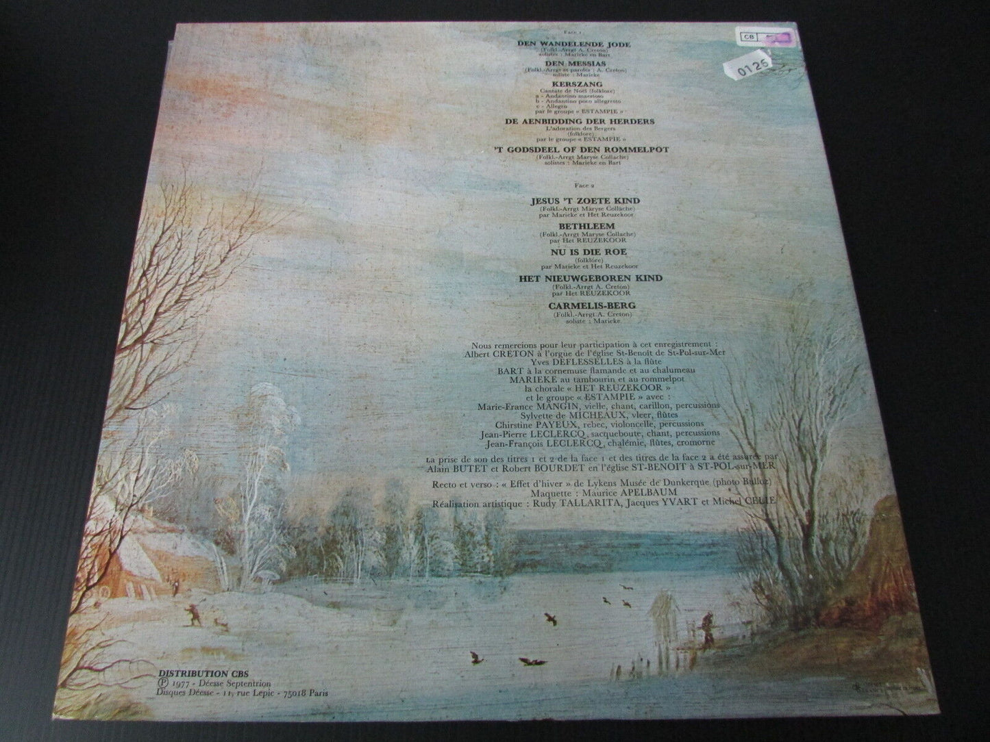 NOËL EN FLANDRE LP 33T 12" DEESSE DDLX 149