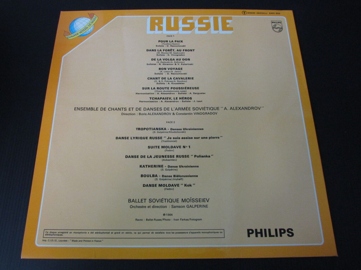 RUSSIE LP 33T 12" PHILIPS 6460 856