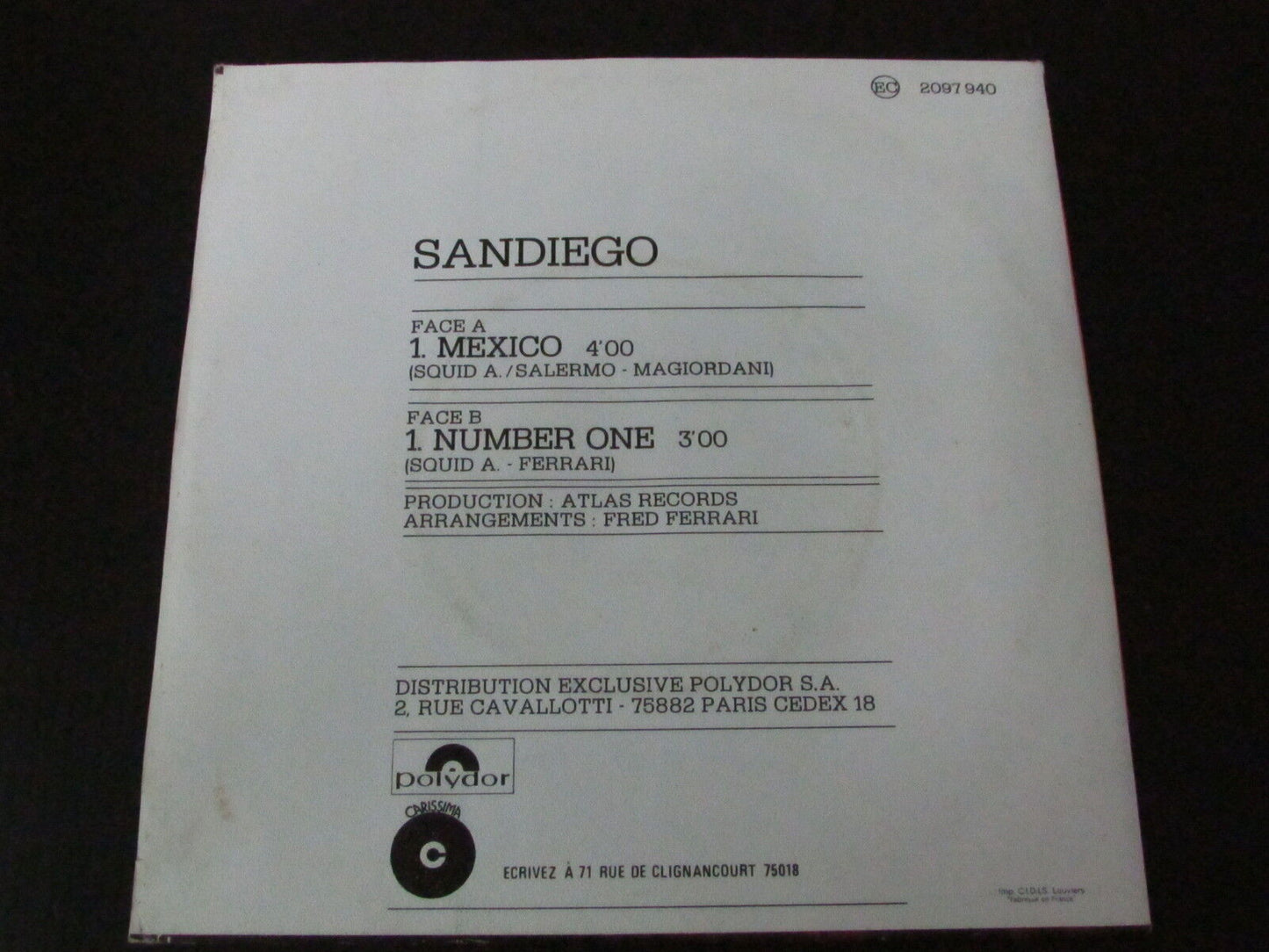 SANDIEGO SP 45T 7" MEXICO 1978