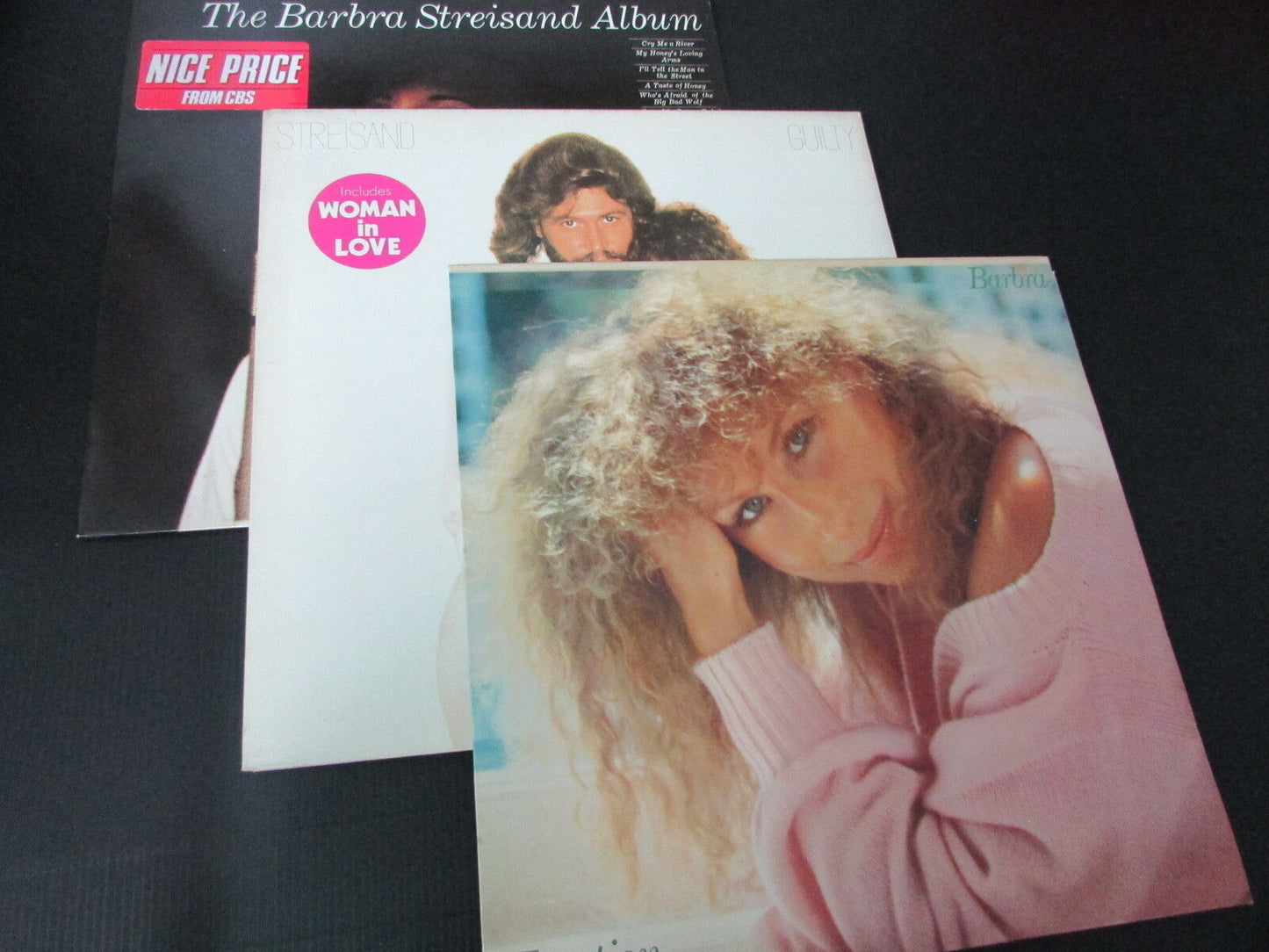 BARBRA STREISAND LOT DE 3 LP 33T 12"