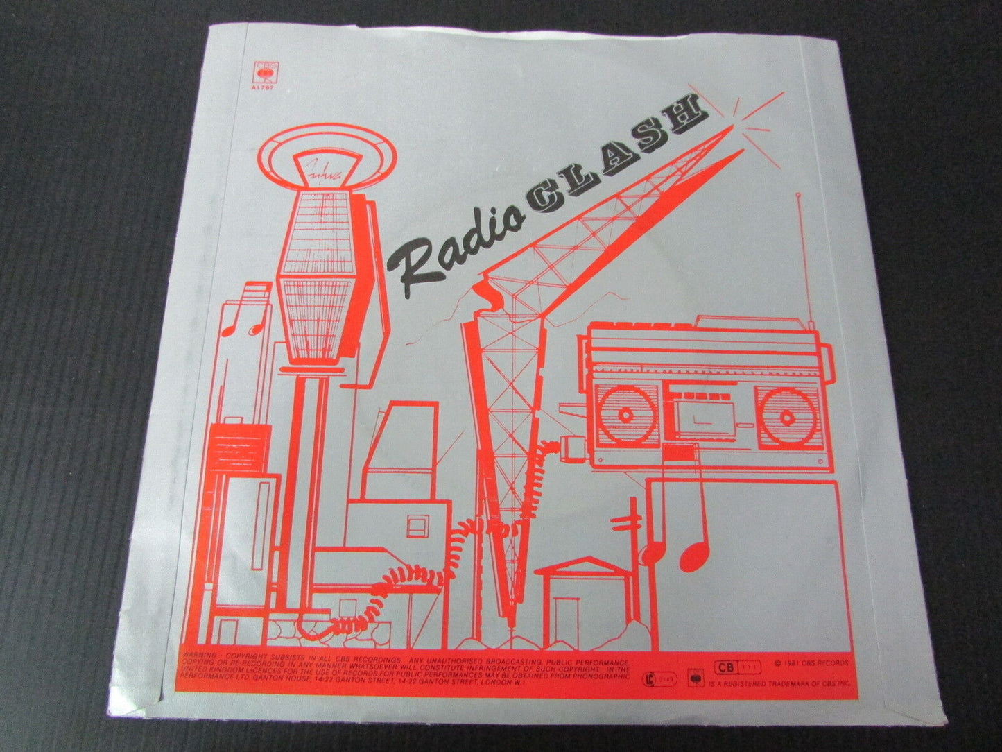 THE CLASH SP 45T 7" RADIO CLASH 1981 CBS UK
