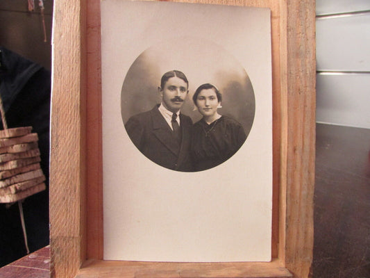 ANCIENNE CARTE PHOTO COUPLE BRETAGNE