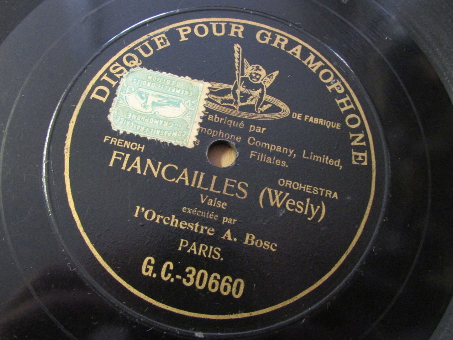 ORCHESTRE A. BOSC PARIS   78T   GRAMOPHONE 30659/30660