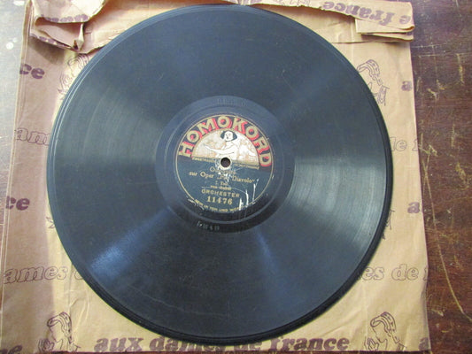 OUVERTURE ZUR OPER "FRA DIAVOLO"   TEIL VON AUBER   HOMOKORD 11476/11477   78T