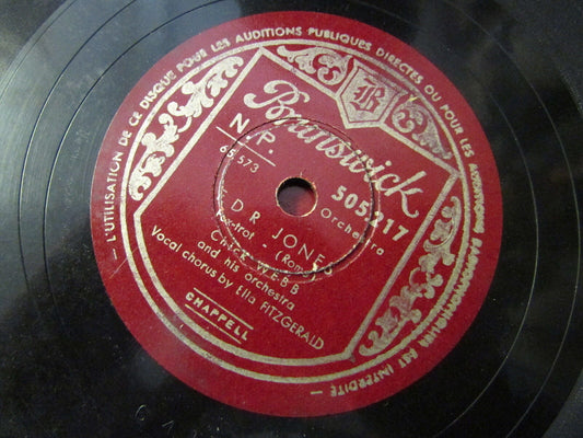 CHICK WEBB   LITTLE WHITE LIES / FDR JONES   78T   BRUNSWICK 505217