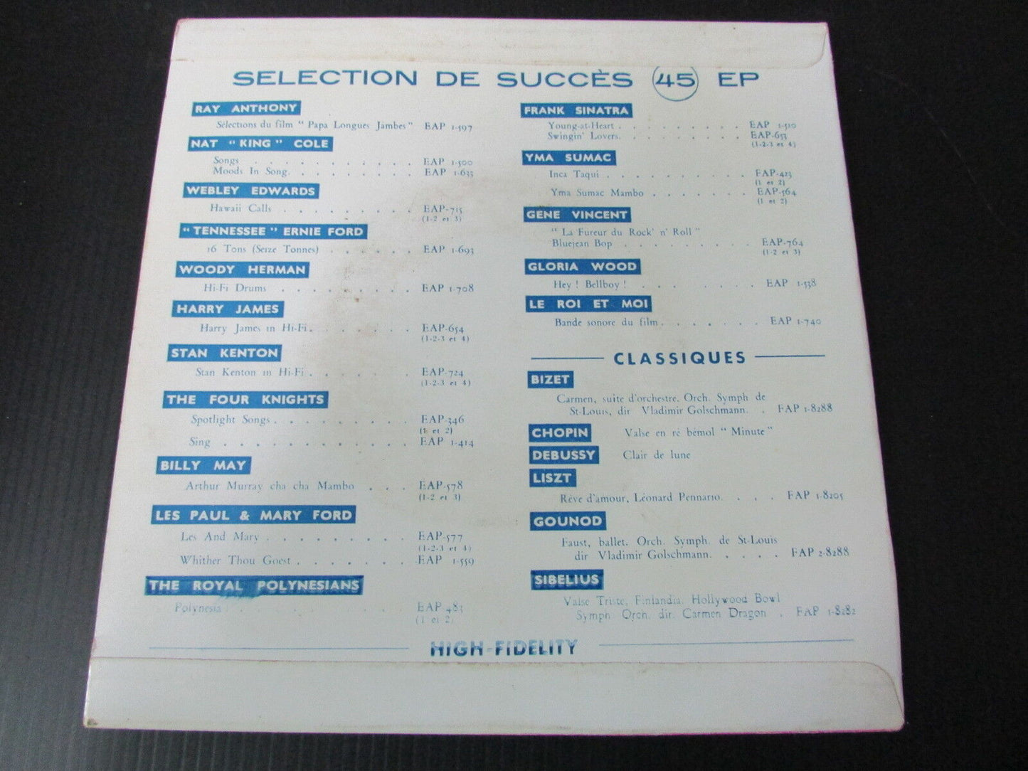 HIT CALYPSOS EP 45T 7" CAPITOL FRANCE