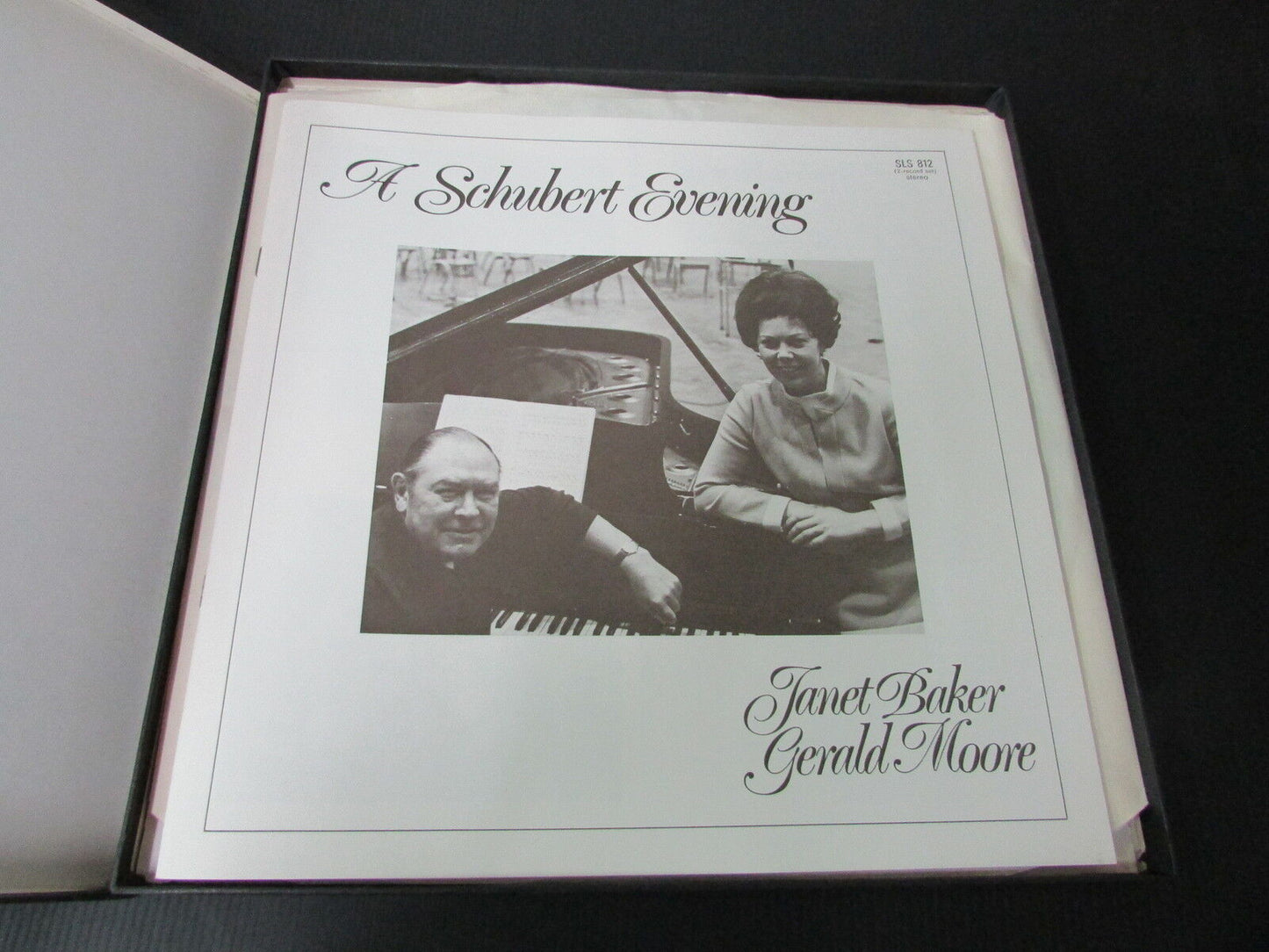 A SCHUBERT EVENING JANET BAKER & GERALD MOORE BOX 2 x LP 33T 12"