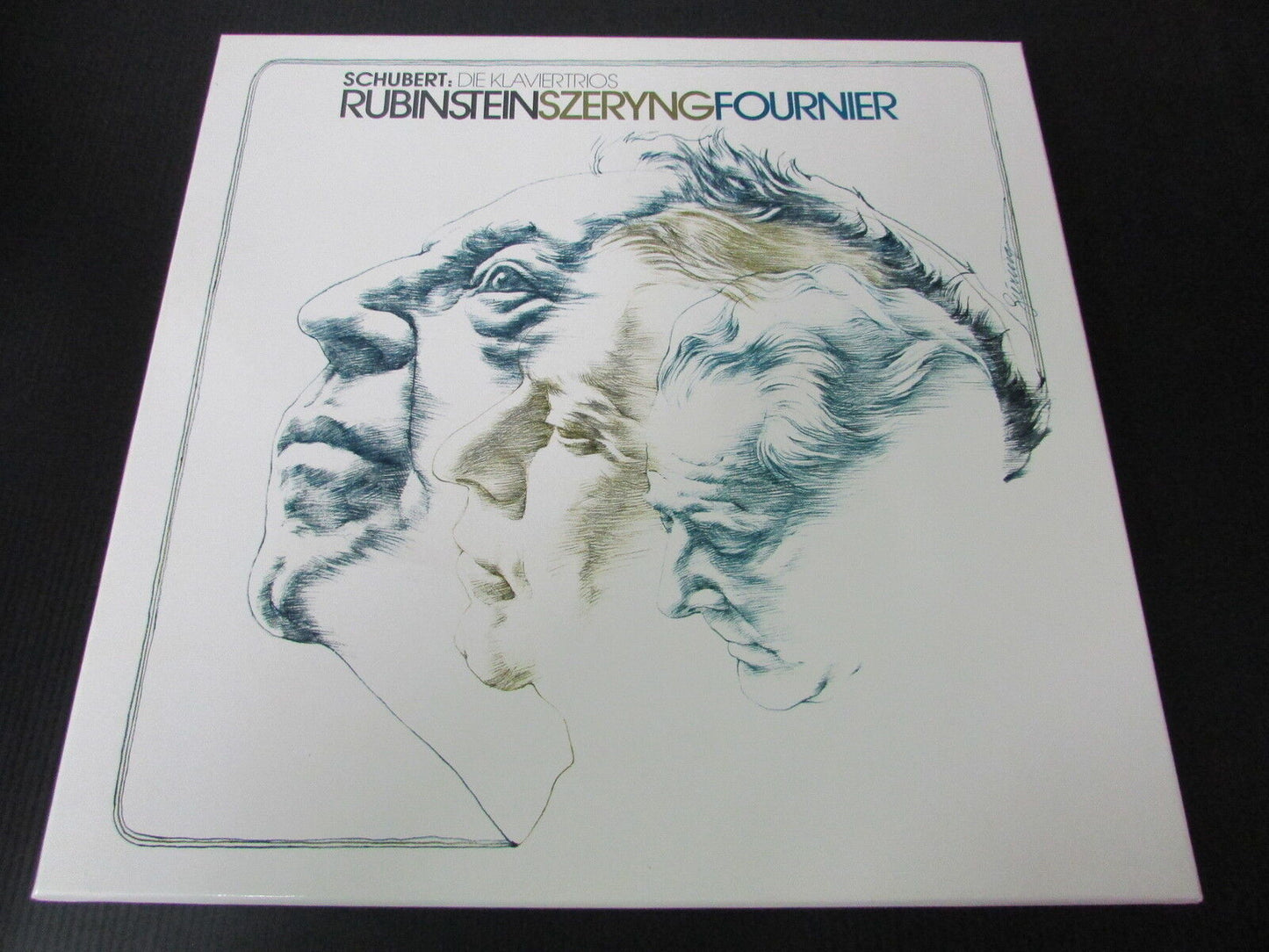 RUBINSTEIN SZERYNG FOURNIER SCHUBERT DIE KLAVIERTRIOS BOX 2 x LP 33T 12"